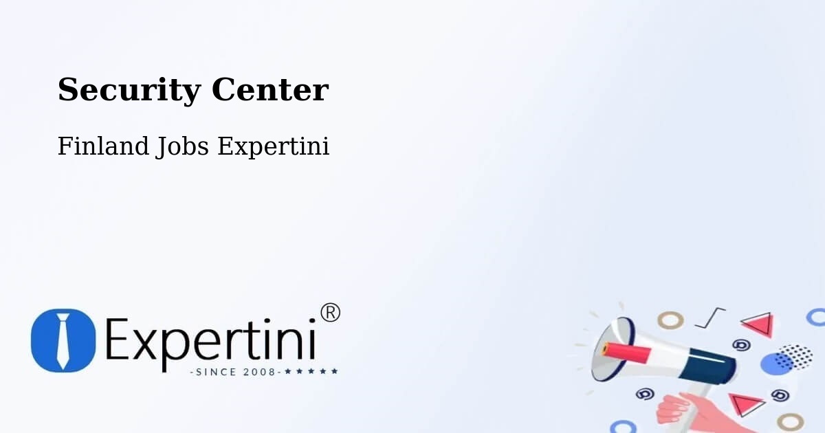 Security Center - Finland Jobs Expertini